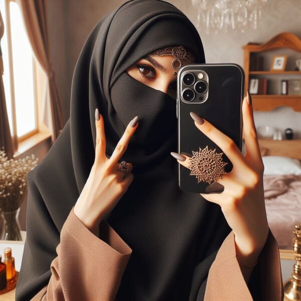 hijab girl hide face pic 20