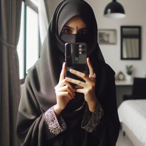 hijab girl hide face pic 24