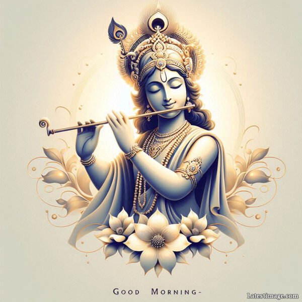 Cute krishna morning photo