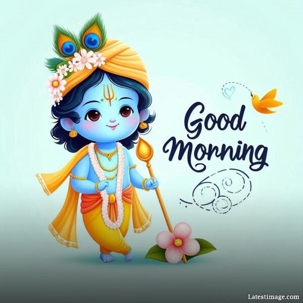 Krishna good morning HD Image