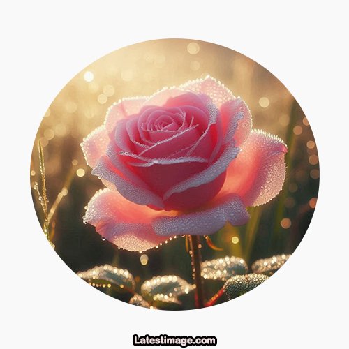 Pink Rose Flower Dp