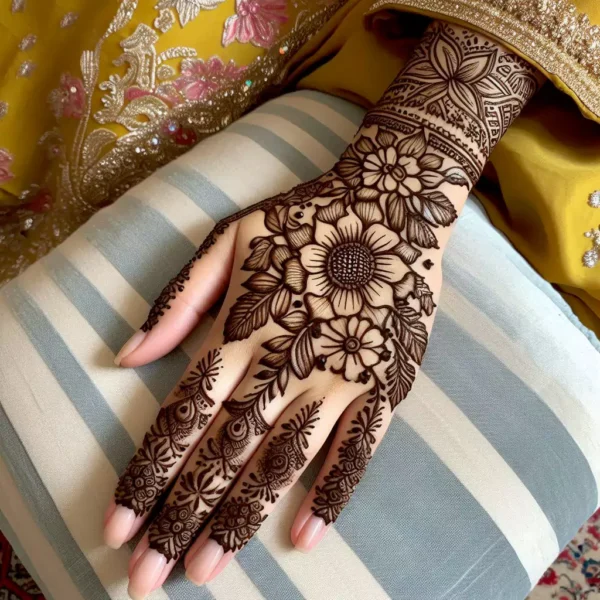 Attractive Simple Mehendi Design