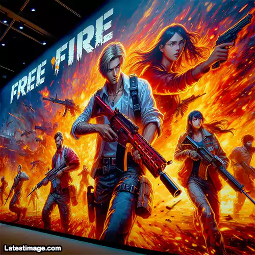 Beautiful Free Fire Poster Image