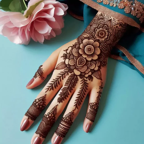 Beautiful One Hand Mahendi Design