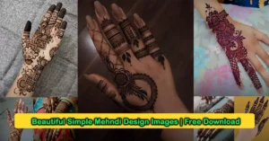 Beautiful Simple Mehndi Designs Images, Photos Free Download