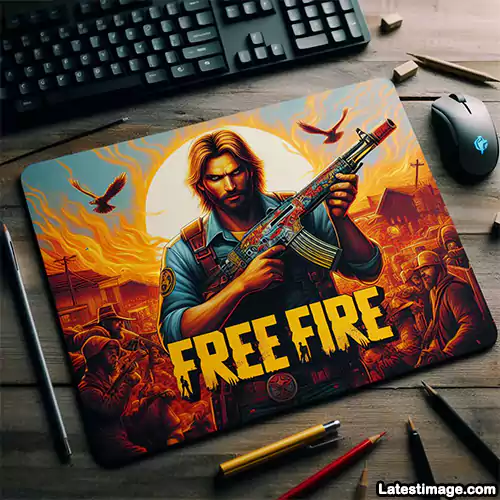 Free Fire Mouse Pad Pic