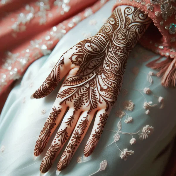 Front Hand Simple Mehndi Design