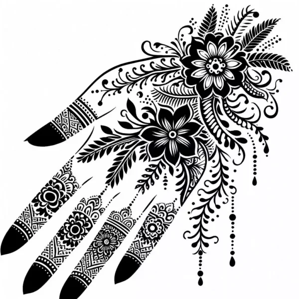 Mehendi Design For One Hand Pic