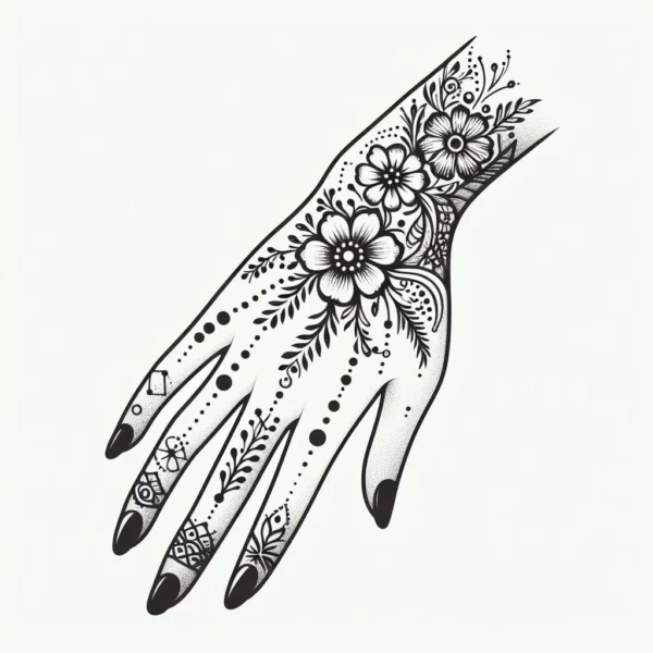 Mehndi Design In One Hand