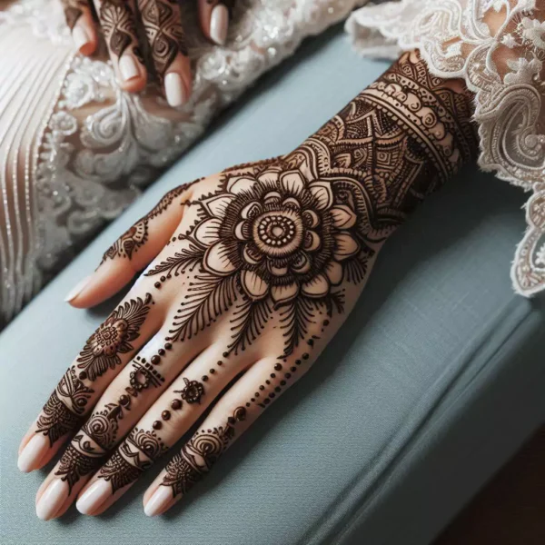 Simple Back Hand Mehndi Design