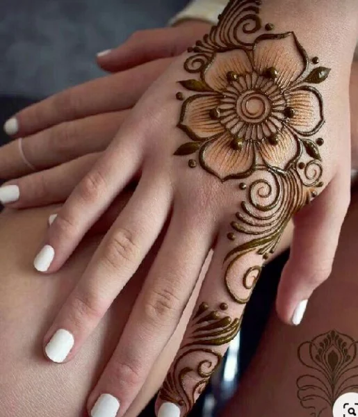 Simple Mehndi Design For Bridal