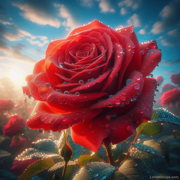 good morning images flowers rose