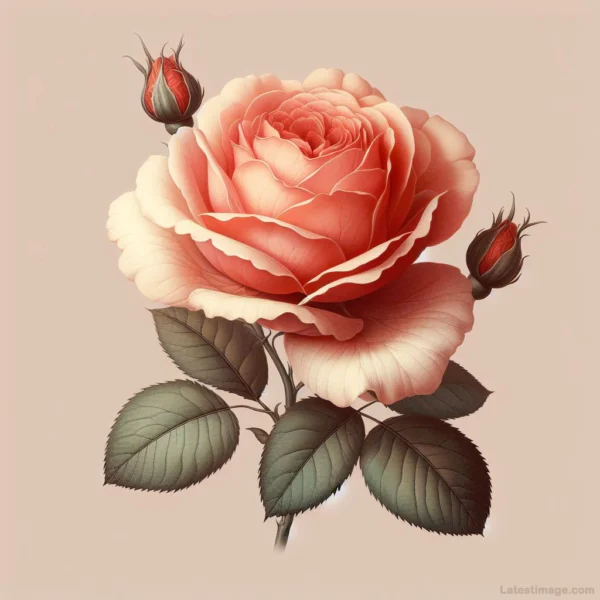 pink rose flower images