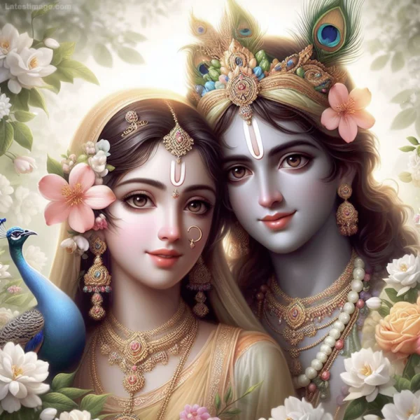 radhe krishna love image