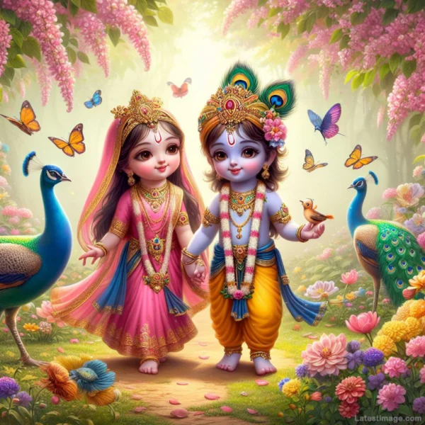 radhe krishna suprabhat images