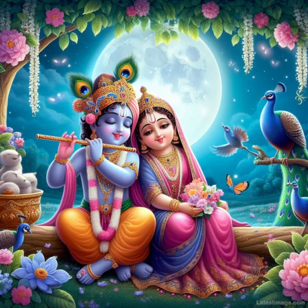 radhe krishna wallpaper image