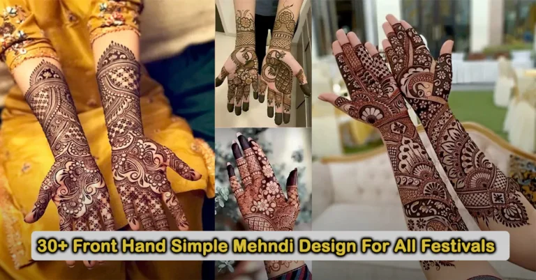 front hand simple mehndi design