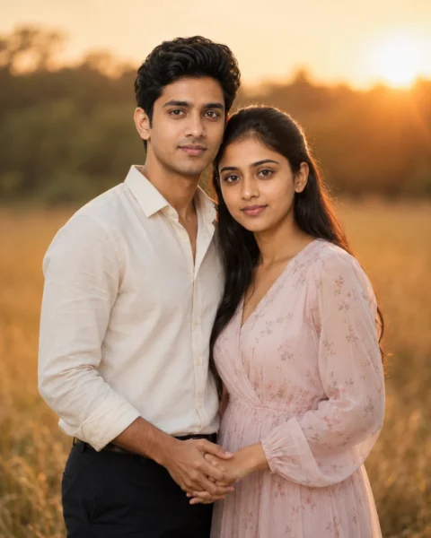 romantic sunset couple prompt gemini ai
